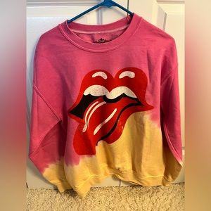 Sweatshirt from Urban Outfitters (the Rolling Stones) Colors: Yellow, Pink, Red
